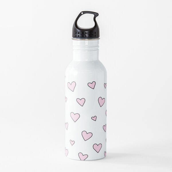 Pink Hearts Water Bottle