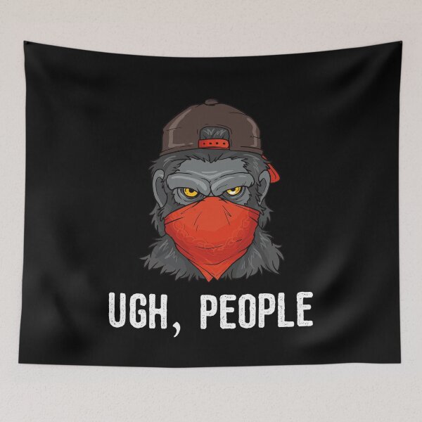 Item preview, Gorilla Masked Silverback Baseball Cap   designed and sold by BornDesign.