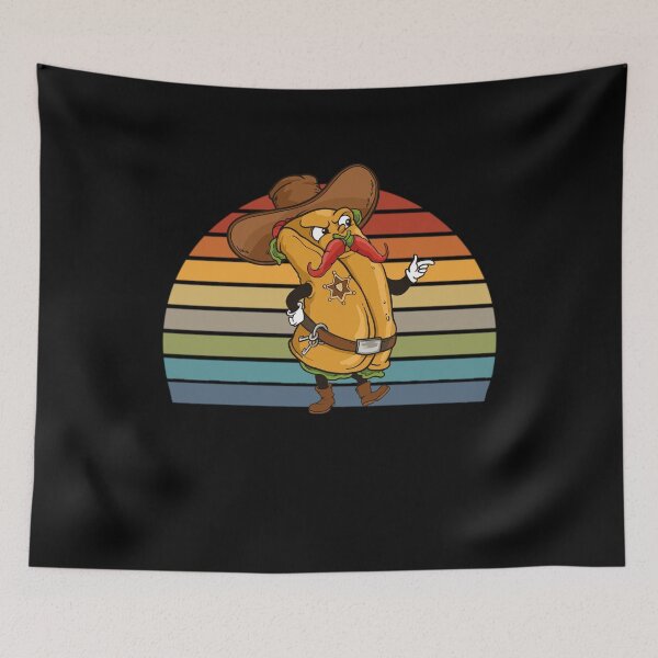 Item preview, Burrito Cowboy Sheriff With Chili Mustache Cinco de Mayo   designed and sold by BornDesign.