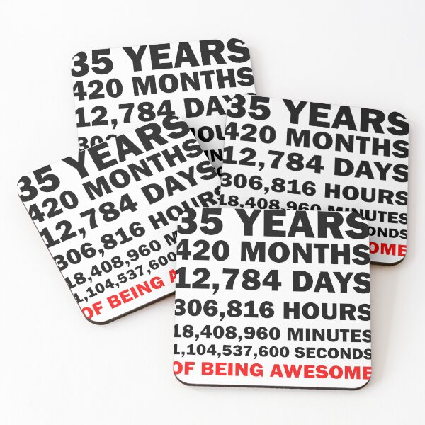 Item preview,  35th birthday ,35 years of being awesome  designed and sold by remonss.