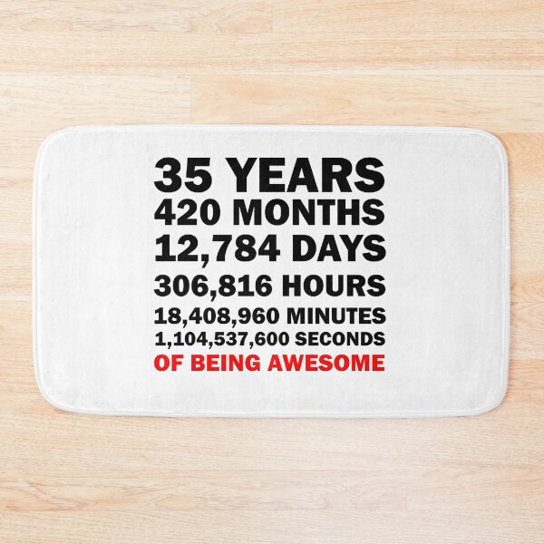 Item preview,  35th birthday ,35 years of being awesome  designed and sold by remonss.