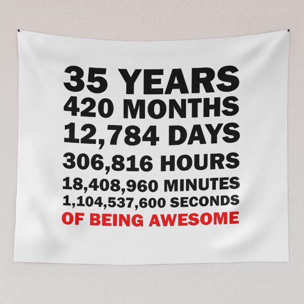 Item preview,  35th birthday ,35 years of being awesome  designed and sold by remonss.