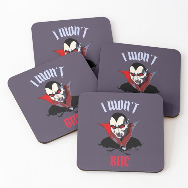 Item preview, I Won't Bite | Funny Cute Halloween Vampire designed and sold by aronia.