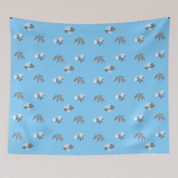 Item preview, baby blue leaves designed and sold by OMdesigns93.