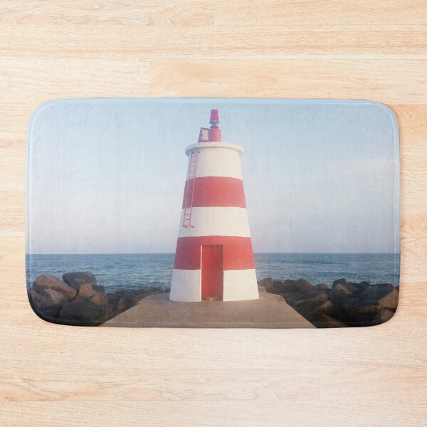Item preview, Lighthouse in Pria da Rocha Portugal Seascape Horizon Photograph. designed and sold by CreatedbyJR.