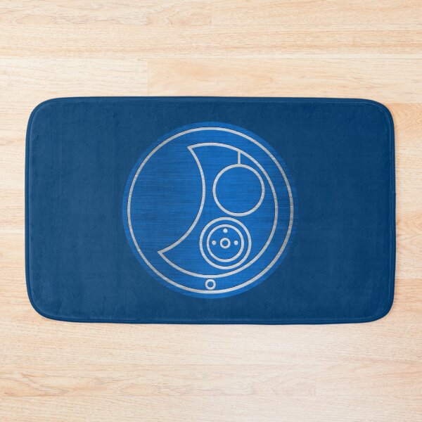 Item preview, Allen in Circular Gallifreyan Alphabet in Brushed Metal on Regal Blue designed and sold by Darcy777.