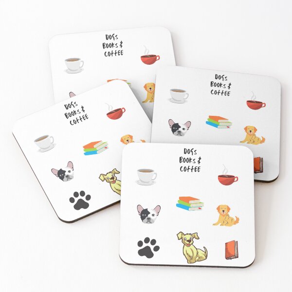 Item preview, Dogs Books And Coffee QUOTE designed and sold by OneTimeEngineer.