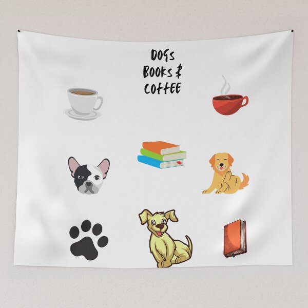Item preview, Dogs Books And Coffee QUOTE designed and sold by OneTimeEngineer.