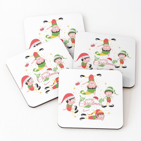 Item preview, Cute Fun Colorful Christmas Elves. Holiday Pattern designed and sold by lipemo.