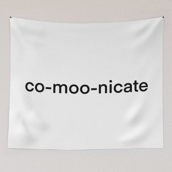 Item preview, Co-Moo-Nicate designed and sold by FriendsList.