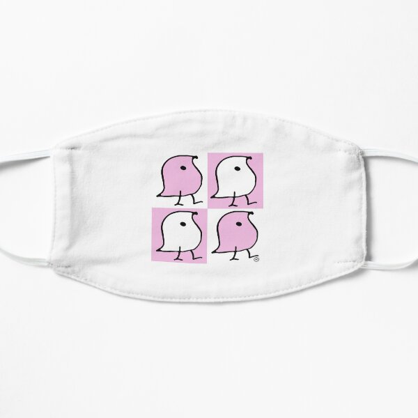 Pink and White Wugs Mask