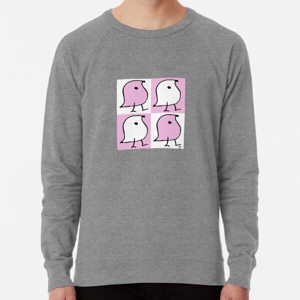 Pink and White Wugs Lightweight Sweatshirt