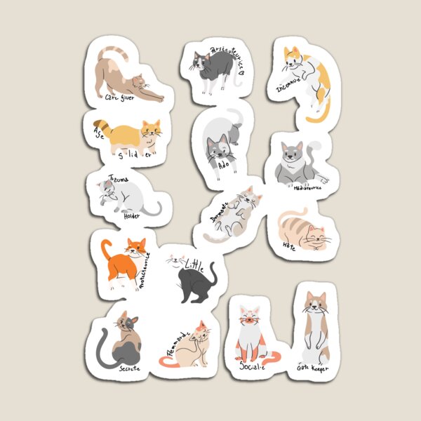 System cats - Objects (Separate set from T. medium) Magnet