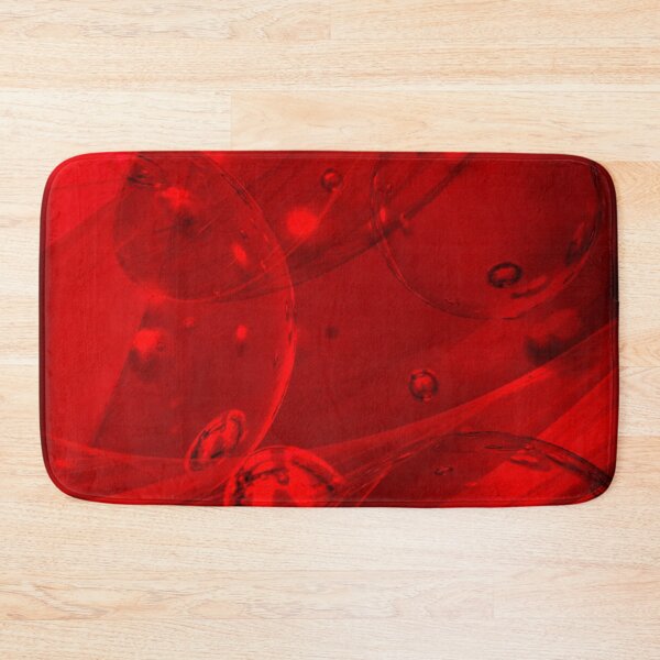 Item preview, Abstract Art Print Vibrant Dark Red Bubble Pattern designed and sold by Mary Riley.