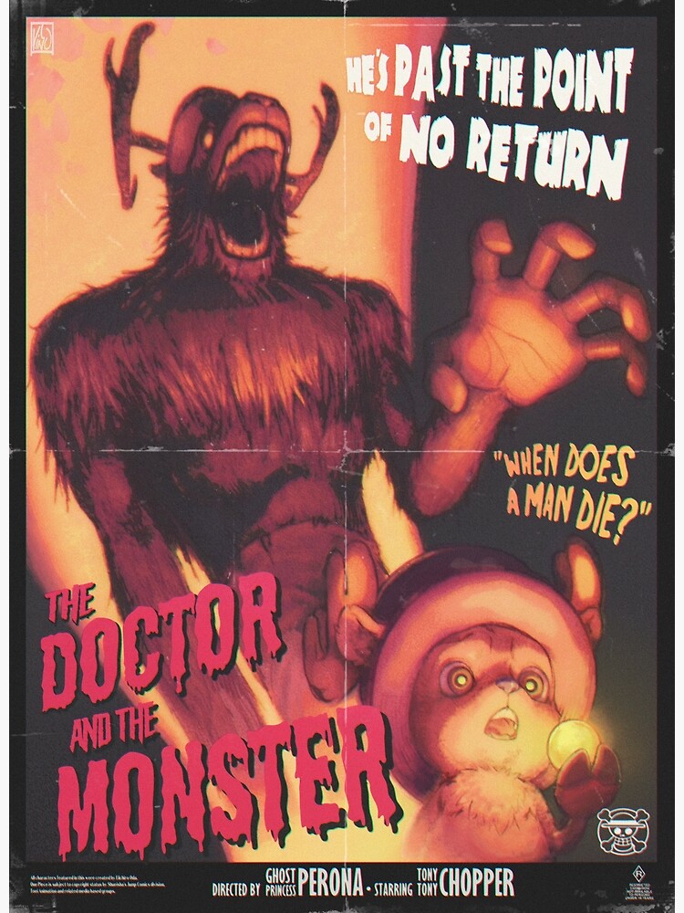 One Piece Chopper Monster Frankenstein Poster by TonySartist