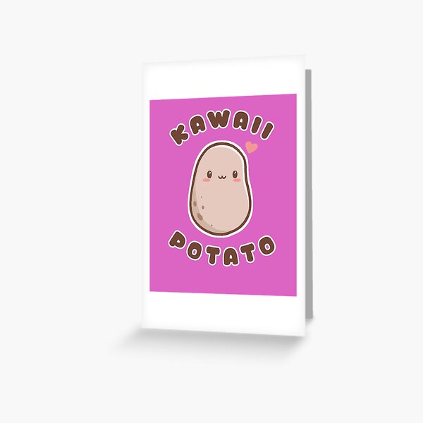 Kawaii Potato with glasses Postcard for Sale by HI-design