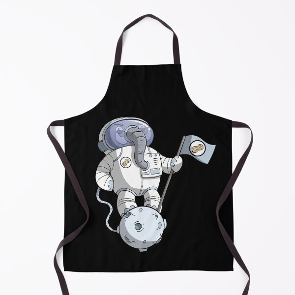 Item preview, Astronaut Elephant with a Peanut Flag on the Moon  designed and sold by rocotus.
