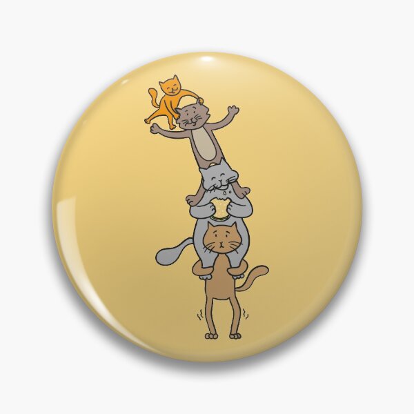 Item preview, Awkward kitten cuties playing cheerleader and doing gymnastics designed and sold by plumpjose.