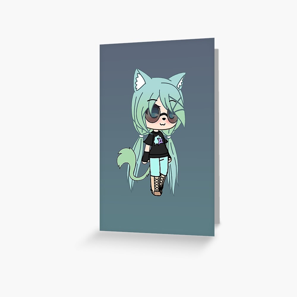Gacha Life Series Chloe The Tomboy Greeting Card For Sale By Pignpix Redbubble