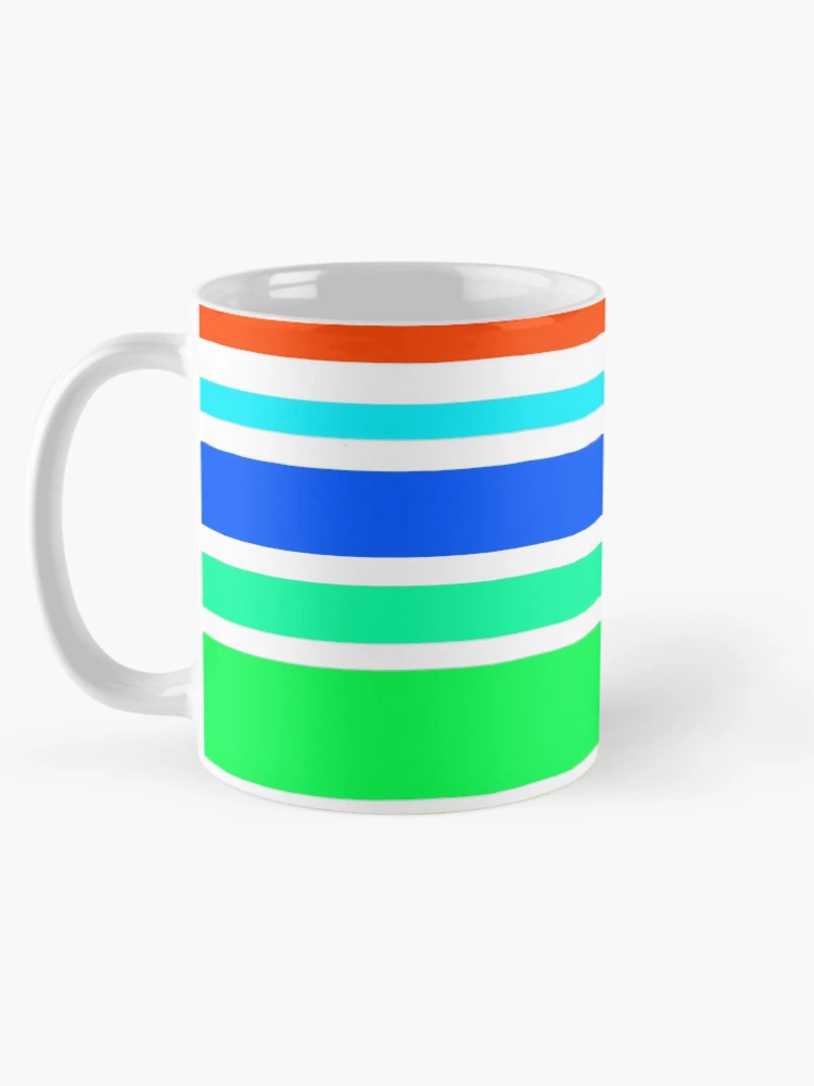 Thumbnail 5 of 6, Coffee Mug, Colorful Stripes Pattern designed and sold by DesignCodeStore.