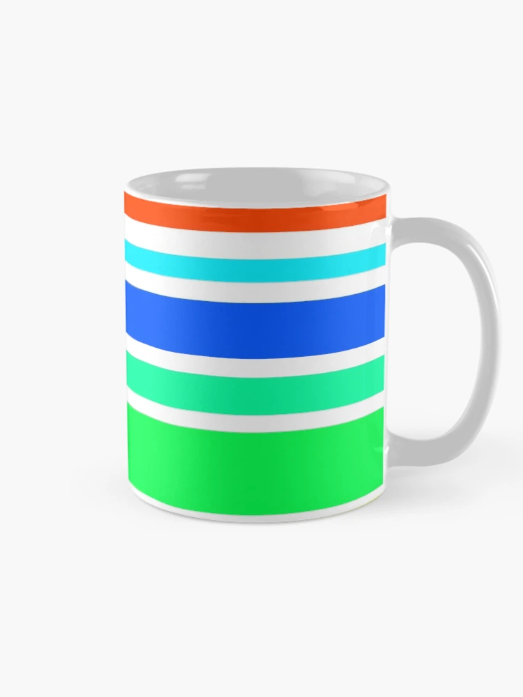 Thumbnail 3 of 6, Coffee Mug, Colorful Stripes Pattern designed and sold by DesignCodeStore.