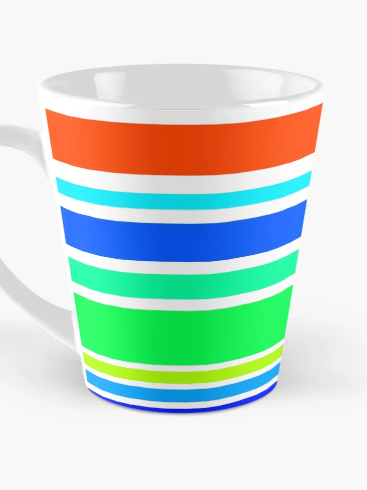 Thumbnail 3 of 4, Coffee Mug, Colorful Stripes Pattern designed and sold by DesignCodeStore.