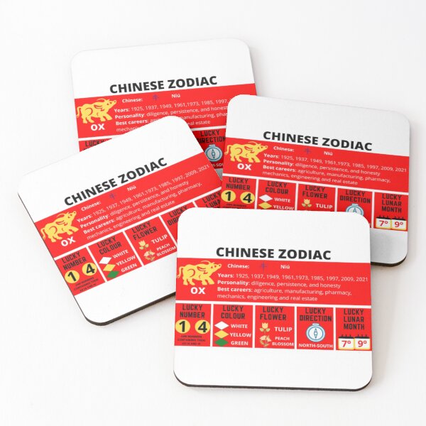 Item preview, Chinese New Year of the Ox - 2021 - Chinese Challigraphy personality designed and sold by My-Queens-Store.