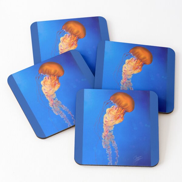 Item preview, Orange Sea Nettle Jellyfish designed and sold by Jessica Tobias.