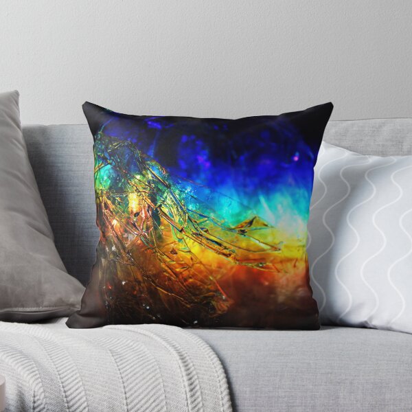 Rainbolic - Experimental Prism Photograph #14 Throw Pillow
