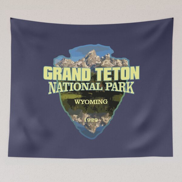 Item preview, Grand Teton National Park (arrowhead) designed and sold by curranmorgan.