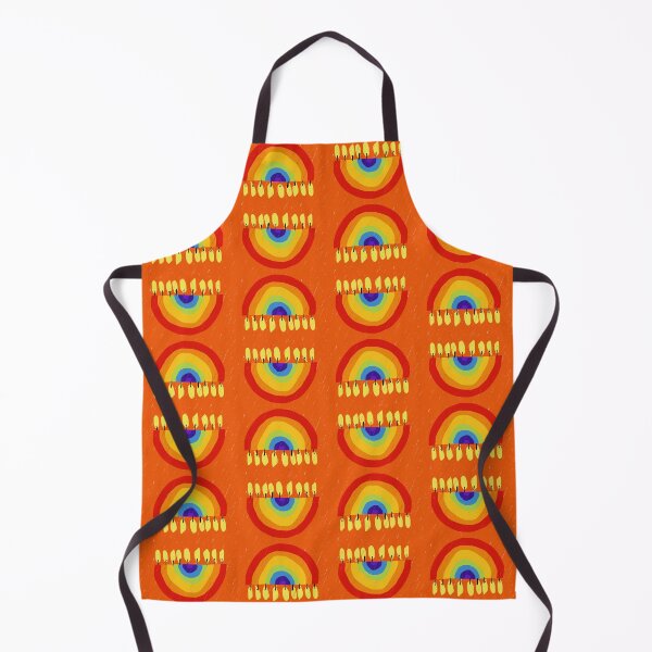 Item preview, Rainbow Chanukiah Orange Print designed and sold by TillaCrowne.