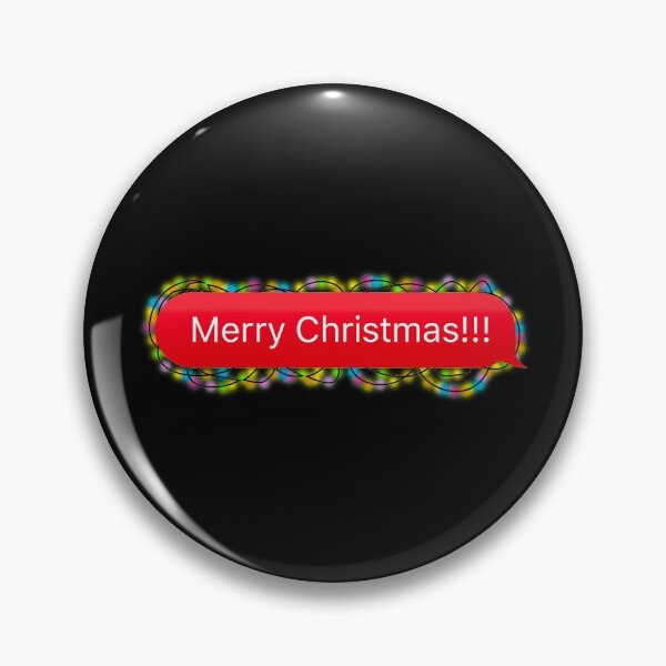 Item preview, Merry Christmas Chat Baloon with Christmas Lights designed and sold by plumpjose.