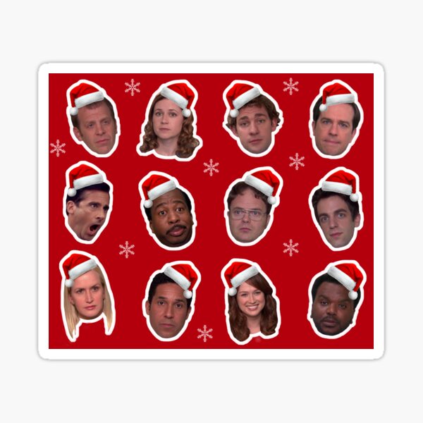 Item preview, The Office Christmas Party Character Motif Print - Christmas 2021 Cast Funny Quotes Meme Fan Art Joke Gift Present Decorations Apparel Wrapping Paper Mug Sticker Socks Pillow Mug T-Shirt Sweater designed and sold by qualityprinting.