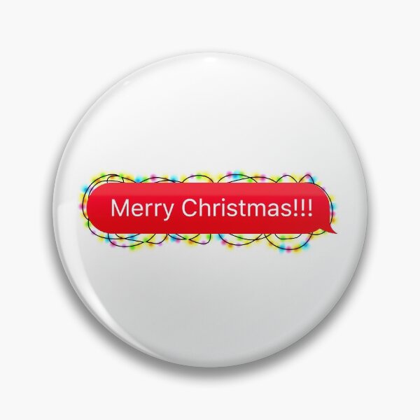 Item preview, Merry Christmas Chat Bubble with Christmas Lights (Celebration Message) designed and sold by plumpjose.