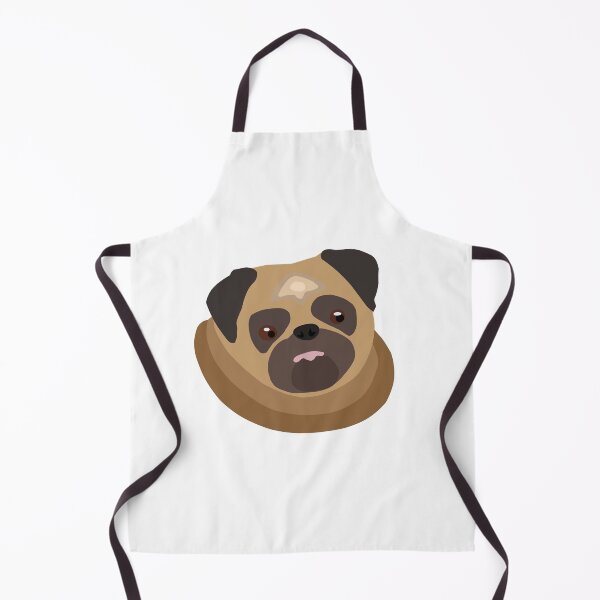 Item preview, Cute fat pug – drawing of a puppy pug designed and sold by plumpjose.