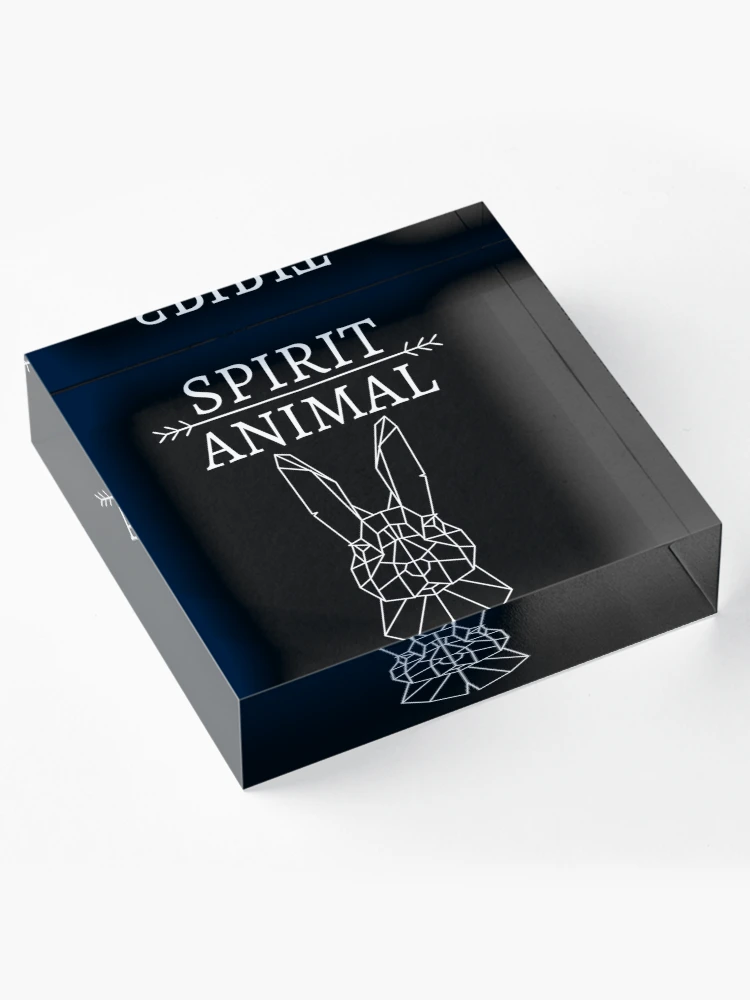 Thumbnail 4 of 5, Acrylic Block, Spirit Animal - Rabbit designed and sold by RIVEofficial.