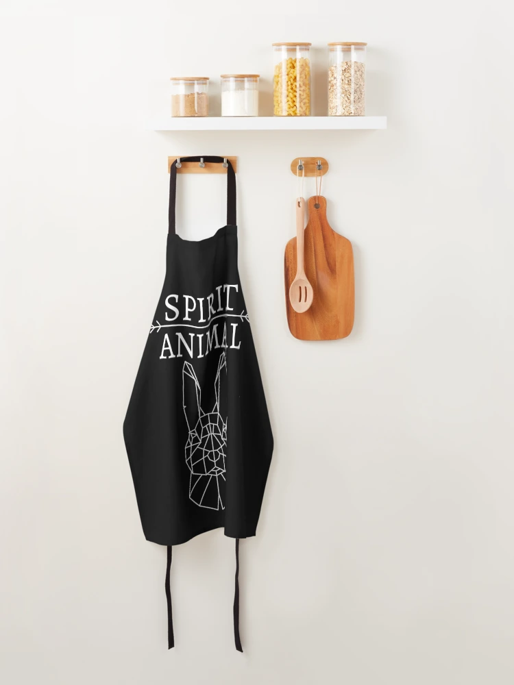Thumbnail 4 of 6, Apron, Spirit Animal - Rabbit designed and sold by RIVEofficial.