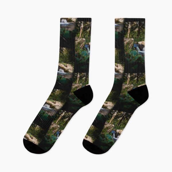 Item preview, Waterfall in Nicolae Romanescu Park designed and sold by Life-s-A-Hike.