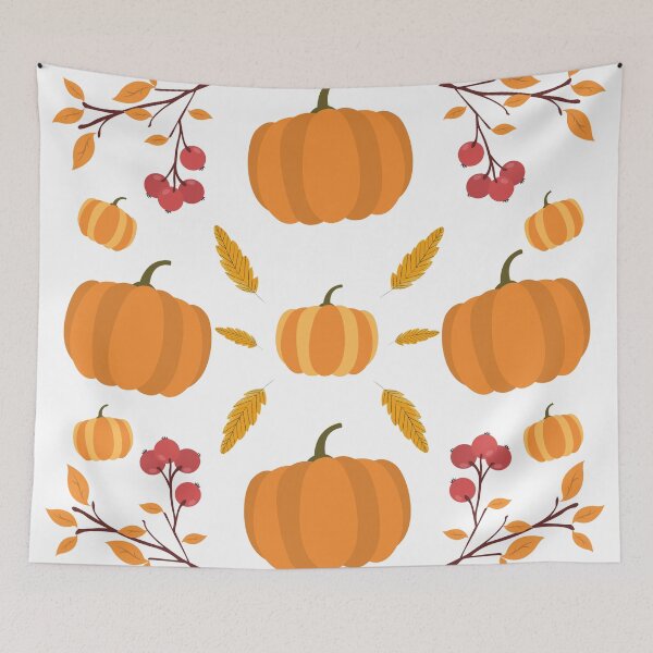 Item preview, Halloween Autumn Pumpkin Design (white ) designed and sold by Tamar99.