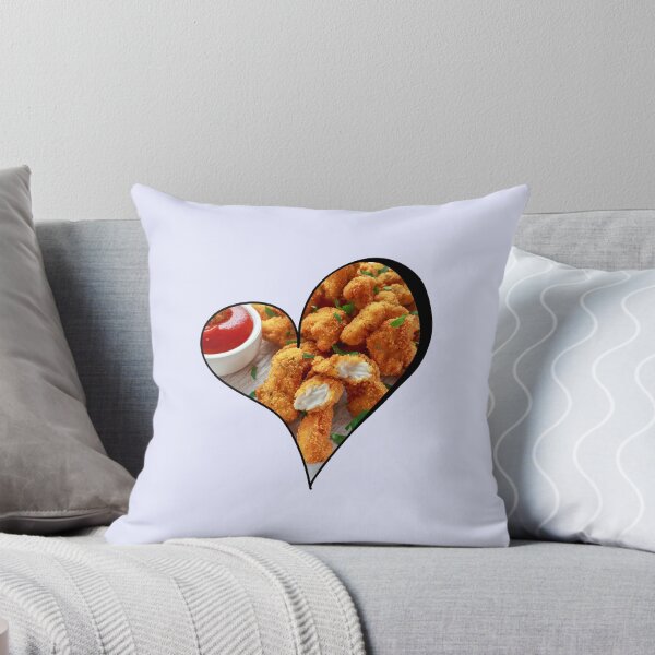 Item preview, Chicken Nuggets and Ketchup Heart Cool designed and sold by TeeZazzle.