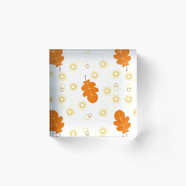 Autumn and Sun Acrylic Block