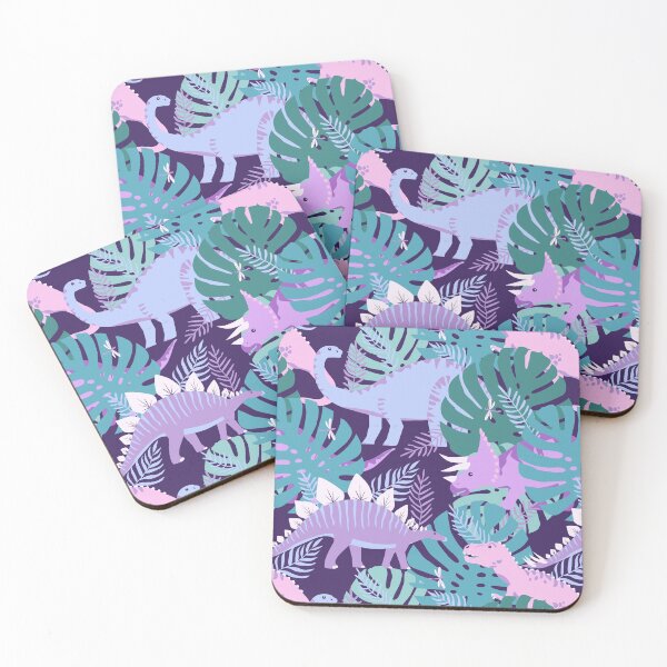 Item preview, Jungle Dinosaurs - Purple designed and sold by latheandquill.
