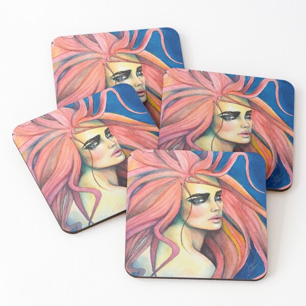 Item preview, Watercolor Fire Hair designed and sold by Jessica Tobias.