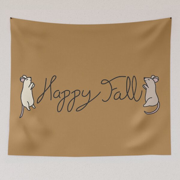 Item preview, Happy Fall with Mice designed and sold by CamelCorruption.