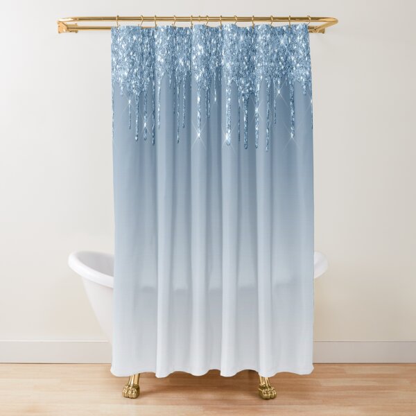 Rose Gold Glitter Shower Curtains | Redbubble