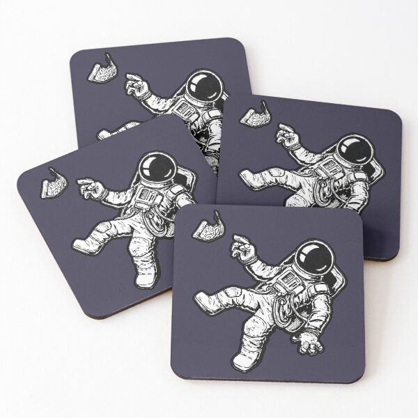 Item preview, Pizza Astronaut Black And White designed and sold by TorinAstorga.