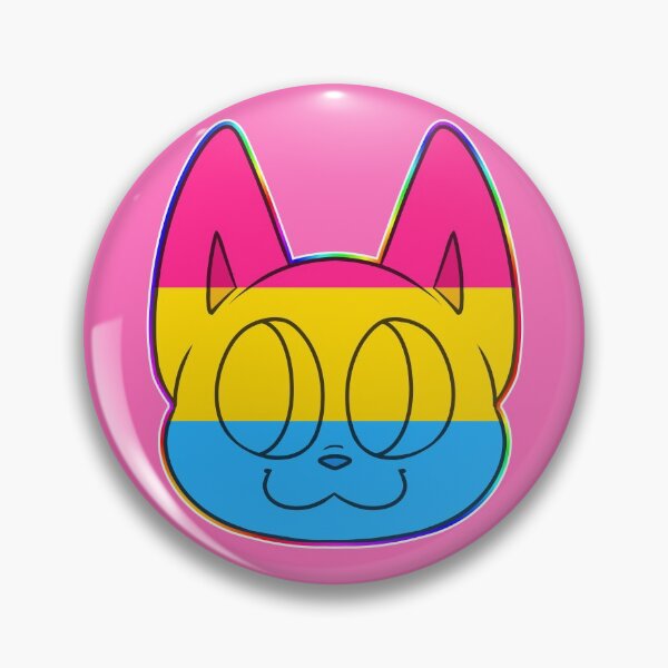 Item preview, Pansexual cat rainbow border designed and sold by FluffRave.