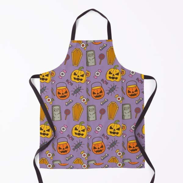 Item preview, Pumpkin lantern, Yellow, Orange, purple, cute Halloween watercolor pattern, boo, witch, candy, bat, witch hat, pumpkin, latest Halloween bestselling, trending designed and sold by August-E.