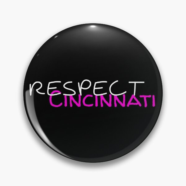 Item preview, Respect Cincinnati white and pink designed and sold by Lulu-design.