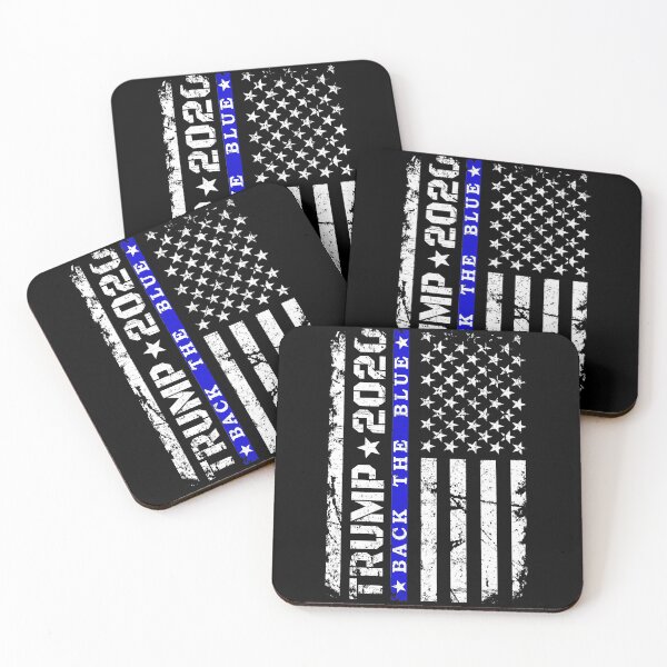 Item preview, Pro Trump 2020 Back The Blue Thin Blue Line Support Police designed and sold by MagicBoutique.